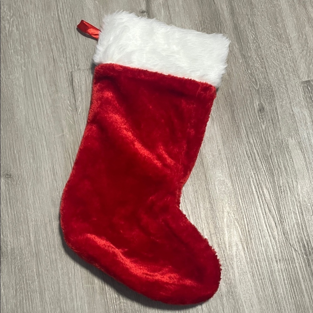 Red and White Christmas Stocking
